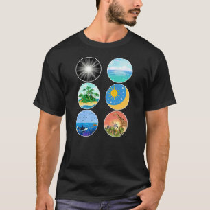 6 Days of Creation – Genesis 1-2 School Teacher  T-Shirt