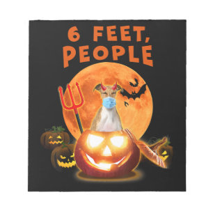 6 Feet, People Italian Greyhound Dog With Mask Notepad