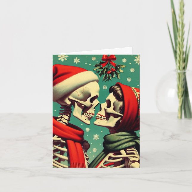 6 Feet Under the Mistletoe  Card (Front)