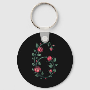 6 Floral 67 Rose Valentines Day Funny Love Matchin Keychain