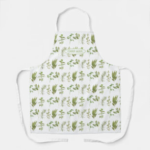 6 FRESH HERBS Apron + Name - medium