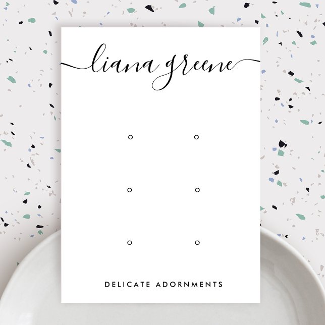 6 Hole, Three Earring Set Display  Business Card (Creator Uploaded)