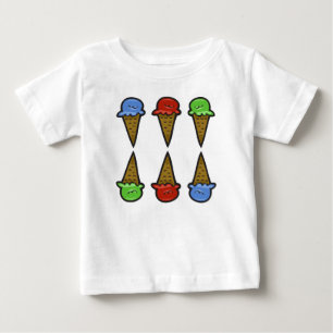 6 Ice Cream Cones #2 Baby T-Shirt