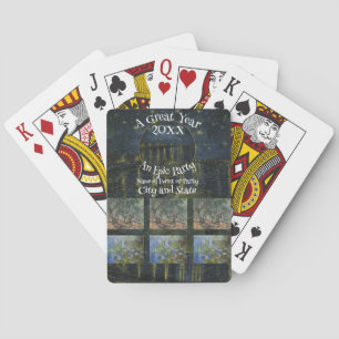 6 Image Photo Collage 2024 Party Event Playing Cards