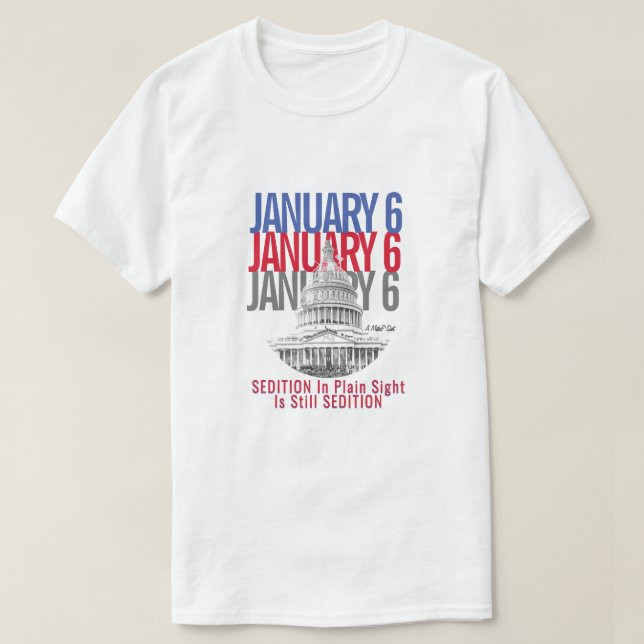 6 janvier (édition sédition) - Un T-shirt MisterP (Design devant)