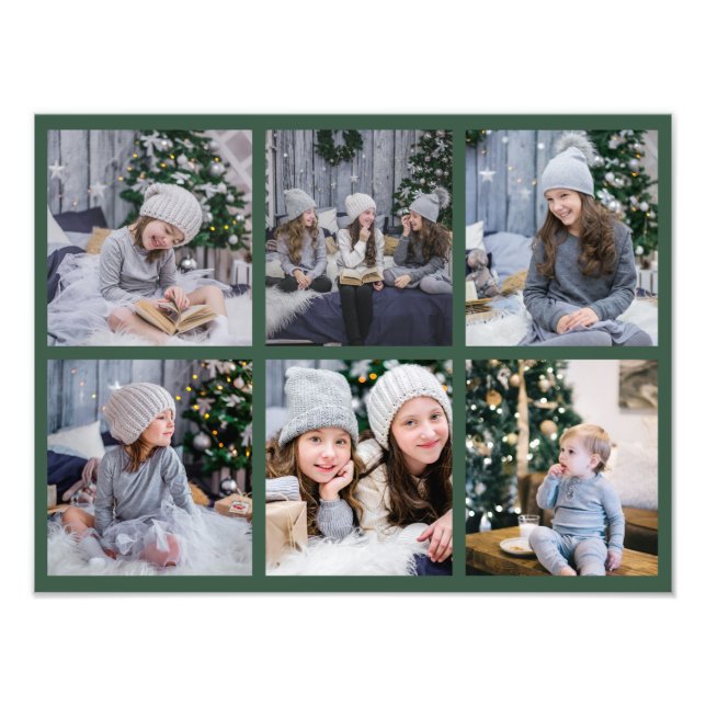 6 Kids Photo Shoot Gallery Display Tree Green (Front)