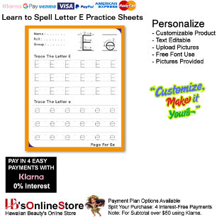 6 Learn To Spell Letter E Teacher Home Schooling