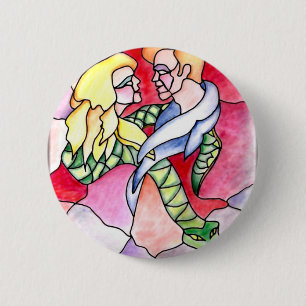 6 - Lovers 2 Inch Round Button