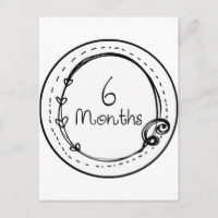 6 Months Doodle Milestone