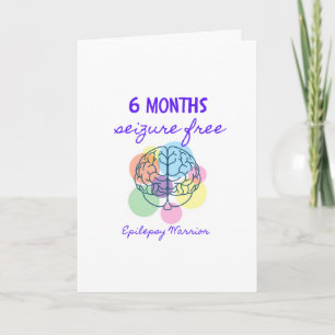 6 Months Seizure Free Epilepsy Warrior Card