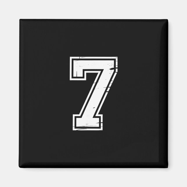 6 Number 67 Six Seven Meme  Magnet (Front)