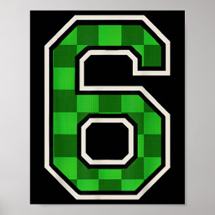 6 Number Matching 67 Meme Men Women Boy Six Seven Poster
