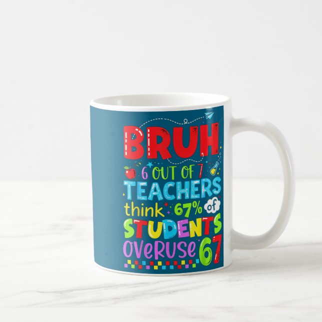 6 Out Of 7 Teachers Think 67% Of Students Overuse  Coffee Mug (Right)