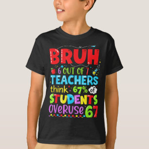 6 Out Of 7 Teachers Think 67% Of Students Overuse  T-Shirt