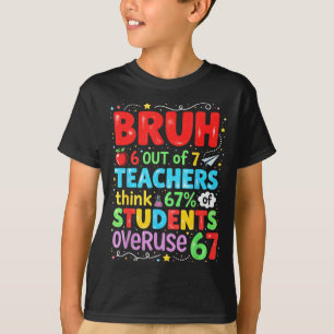6 Out Of 7 Teachers Think 67% Of Students Overuse  T-Shirt
