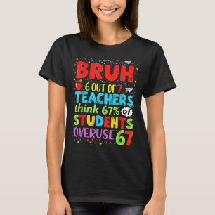 6 Out Of 7 Teachers Think 67% Of Students Overuse  T-Shirt