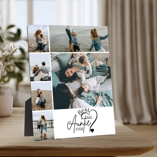 6 Personalized Best Aunt Photo Collage Plaque (Creator Uploaded)