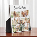 6 Photo Collage Best Dad Ever Father's Day   Plaque<br><div class="desc">Celebrate Dad with a heartfelt gift that highlights your favourite memories together. This Best Dad Ever plaque features space for six custom photos, making it a one-of-a-kind keepsake he will be proud to display. Perfect for a desk, shelf, or bedside table, the clean layout and personalized design make it a...</div>