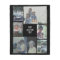 6 photo collage - black background - white text