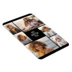 6 photo collage - black background - white text