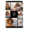 6 photo collage - black background - white text