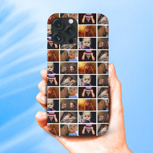 6 Photo Collage Family Photo Pattern  Case-Mate iPhone Case (Creator Uploaded)