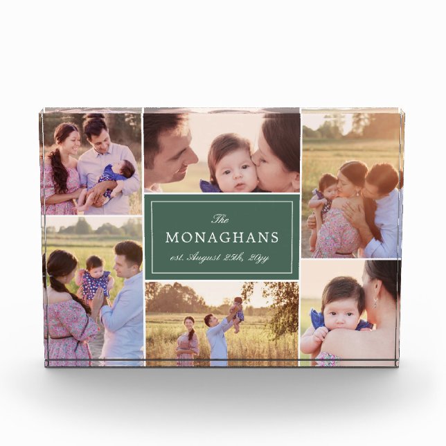 6 Photo Collage | Green (Front)