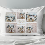 6 Photo Collage Minimalist - Can Edit Colour Pillowcase<br><div class="desc">Use your favourite photo or pictures to make a fun keepsake to share with friends. A simple design with only snapshots and a text block.</div>