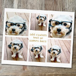 6 Photo Collage Minimalist - Gold and White Grid Flyer<br><div class="desc">A collage of 6 photos in a fun grid with different sizes. A simple design with snapshots and a text block. Crop photos into squares before uploading. To adjust photos or change colours,  click on the customize area to make changes.</div>