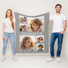 6 Photo Collage Optional Text -- CAN Edit Colour