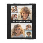 6 Photo Collage Optional Text -- CAN Edit Colour