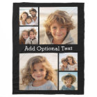 6 Photo Collage Optional Text -- CAN Edit Colour