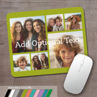 6 Photo Collage Optional Text -- CAN Edit Colour