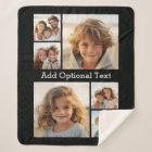 6 Photo Collage Optional Text -- CAN Edit Colour