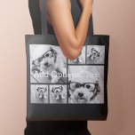 6 Photo Collage Optional Text -- CAN Edit Colour Tote Bag<br><div class="desc">Add your favourite pics to this fun template. You can use square photos or any photos for this grid.</div>
