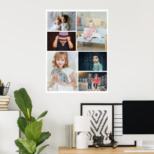 6 Photo Collage Personalized Poster