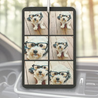 6 Photo Collage - stacked grid black