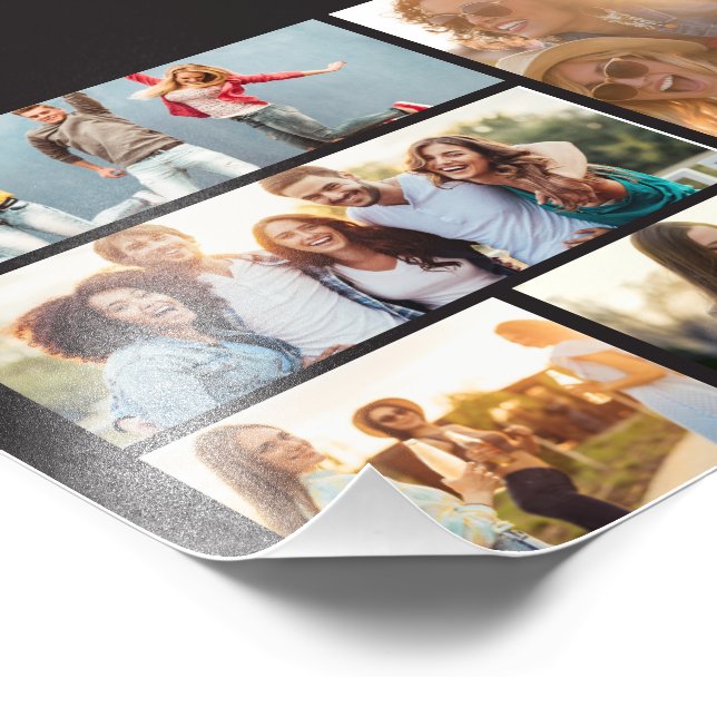 6 Photo Collage Template Personalize (Corner)