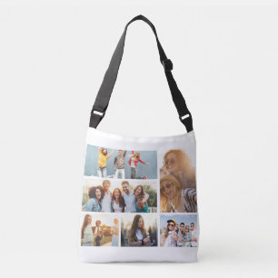 6 Photo Collage Template Personalize Crossbody Bag