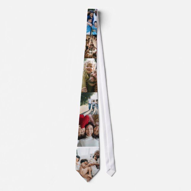6 Photo Custom Collage Personalized Tie (Front)