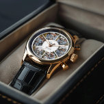 6 Photo Custom Collage Watch<br><div class="desc">Display your favourite photos on this beautiful personalized watch. Add your custom text of a one of a kind design or gift for spouse, grandparents, grad, etc.</div>