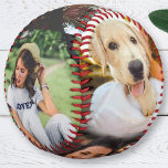 6 Photo Edge Print Baseball<br><div class="desc">Personalized 6 photo collage template edge printed baseball.</div>