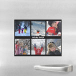 6 Photo Gallery Display Large Collage Magnet Sheet<br><div class="desc">Large display Magnet to showcase 6 of your favourite photos. Add your words to centre text.</div>