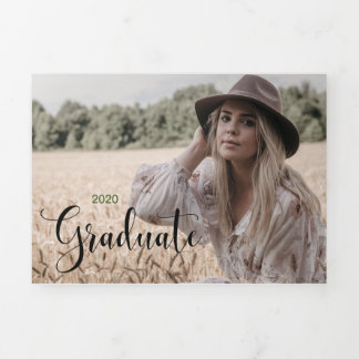 6 Photo Graduation Trifold Announcement
