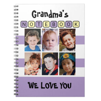 6 photo love you purple grandma's notebook