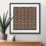 6 photo staggered all over pattern poster<br><div class="desc">Use 81 SQUARE photos to create a personal photo collage. This modern, clean layout includes a text block in a san serif font to add a family name or a name. The background colour can be changed in the customize area. ***For best results for this multi photo layout - crop...</div>