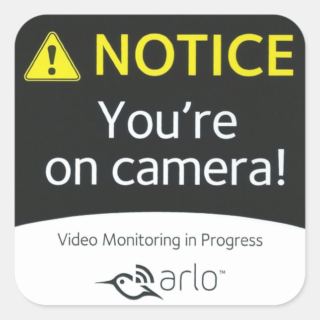 6 Stickers Arlo 3x3 originaux (Devant)