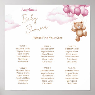 6 Tableau Tableau Baby shower Sièges Imprimable