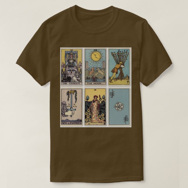 6 Tarot Card T-Shirt (Design Front)