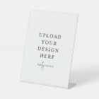 6" x 8" Plastic Pedestal Stand Sign